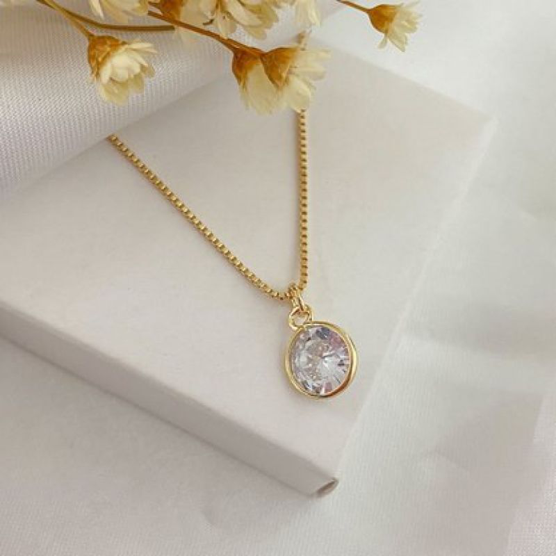 Gargantilha Ponto de Luz 8mm Banhada a Ouro 18k.
